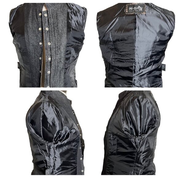 H & D Classic Leather Collection Women’s Large Motorcycle Jacket - Picture 10 of 16